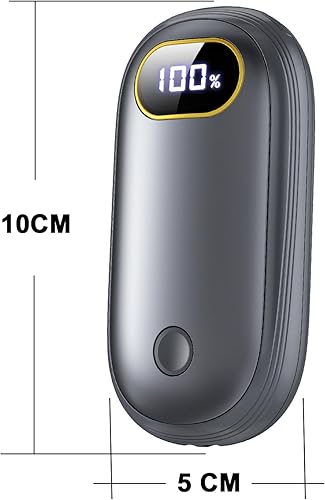 Miniatura 9 de Calentadores de manos recargables, calentador de manos eléctrico de 14000 mAh, paquete de 2 unidades de calefacción de doble cara, 17 horas de calor