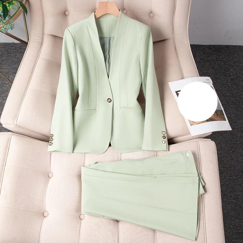 Office Lady Long Sleeve Blazer Suit Trousers Women