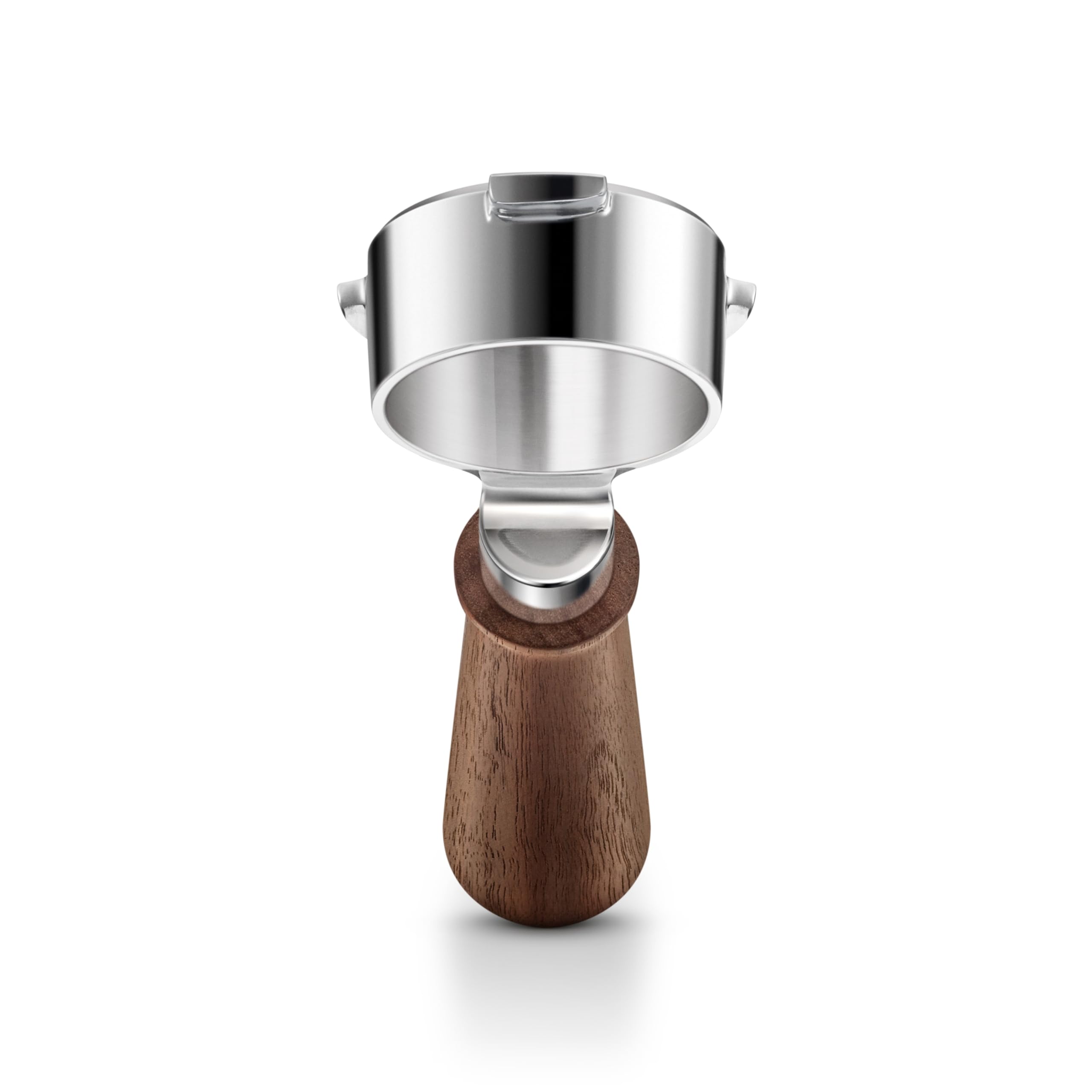 Sage Naked Portafilter 54mm, Portafiltro de Espresso, Nogal Premium | Diseño de Fondo Abierto para Ver la Extracción, Mango Ergonómico de Nogal, Compatible con Filtros de 54mm