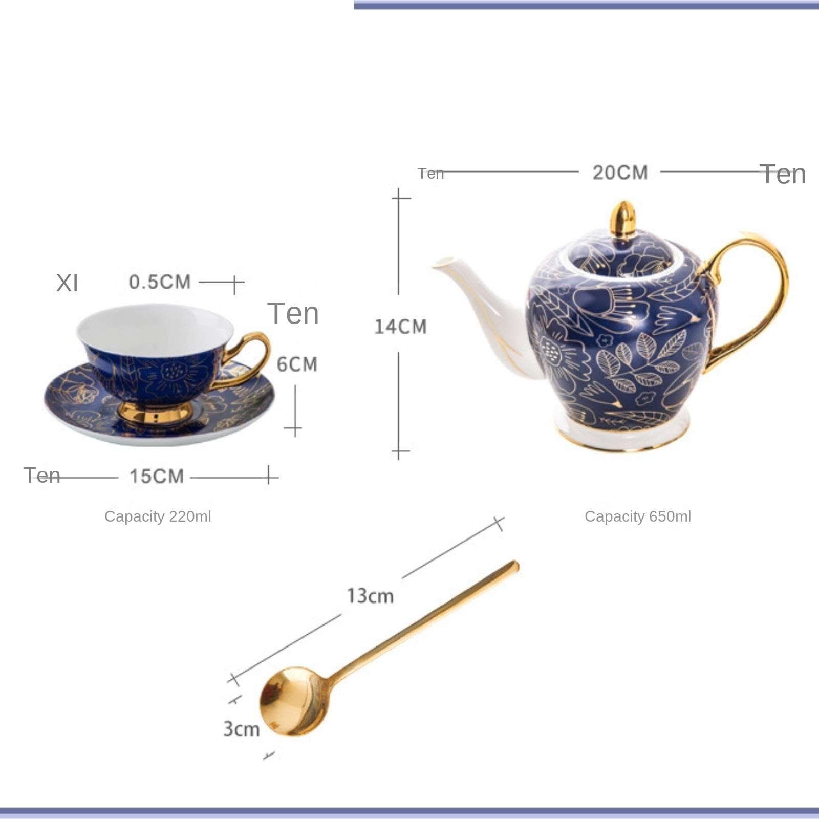 Zestaw Do Herbaty Czajniczek Nowoczesny czajniczek Ceramiczny opalany w wysokiej temperaturze Zestaw do herbaty domowego biura Akcesoria Kuchenne