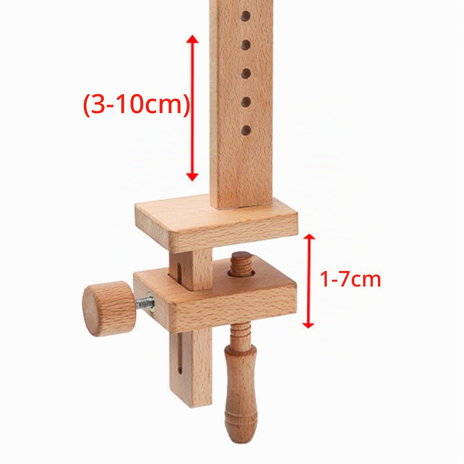 zalati Soporte de mesa de aro de bordado, soporte de madera giratorio con abrazadera para punto de cruz, manualidades, costura – doblado