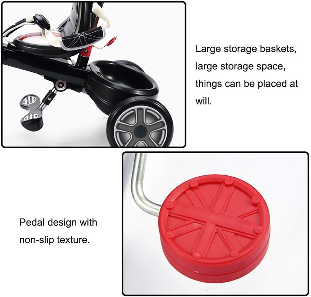 Tricycle Trike, Three-in-one Multifunctional Tricycle for Kids Easy to Fold, Outdoor Tricycle for Babies Ages 2-6, 3 Colors, 97x70.5x45cm (Color: Blue)