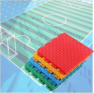 QUSYZD Baldosas modulares entrelazadas de 25 cm para Exteriores, Alfombrillas Antideslizantes de Colores para escuelas, Parques de Atracciones y recintos Deportivos. Azul,Blue-1-10PCS