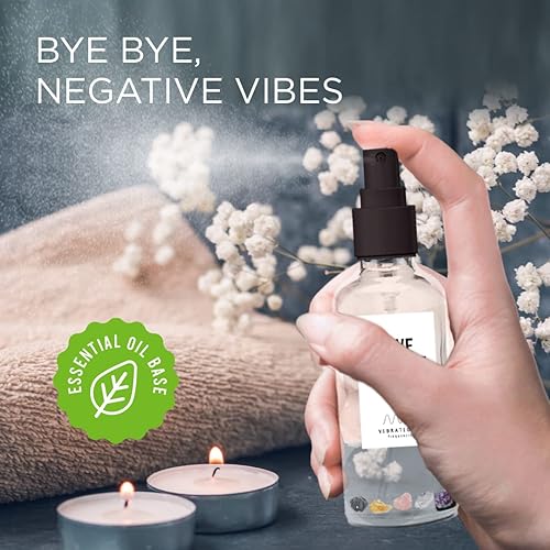 Miniatura 6 de Spray de amor con aceites esenciales puros y cristales de cuarzo reales para cuerpo y espacio, energía negativa, fragancia para el hogar,