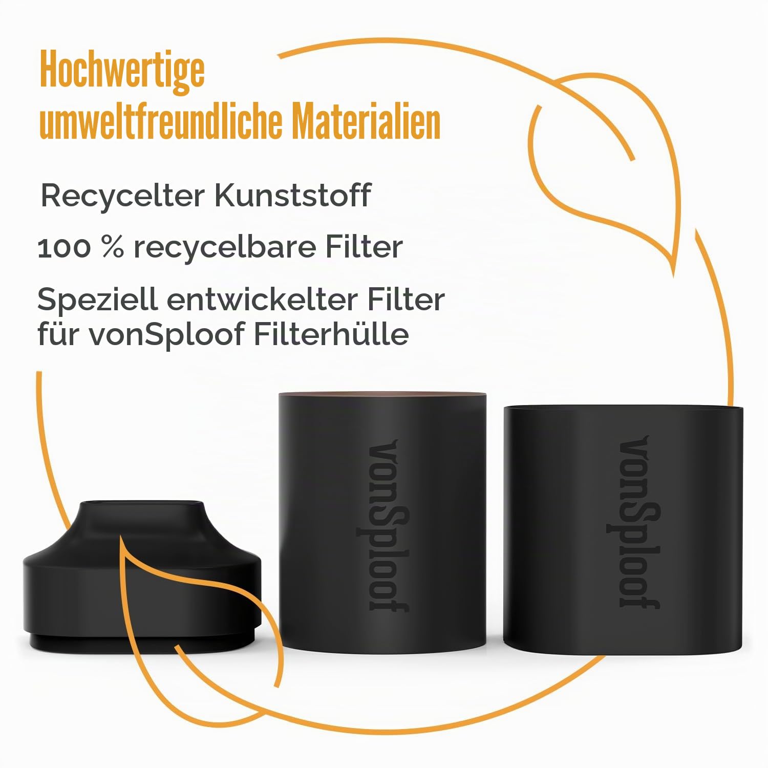 Persönlicher Luftfilter zum Auffangen von Rauch und Gerüchen, beseitigt Rauch für Sie und Ihren Rauchfreund mit Sploof Verdampfer, langlebige 3er-Pack-Ersatzfilter, diskrete Verpackung