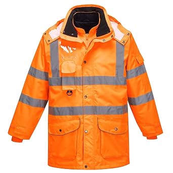 Portwest Hi-Vis 7-in-1 Traffic Jacket 