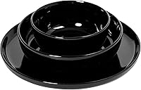 Vista 5 de Gibson Home Oslo - Juego de vajilla de porcelana resistente a las astillas y a los arañazos de 12 piezas, servicio para 4 – Platos y cuencos negros