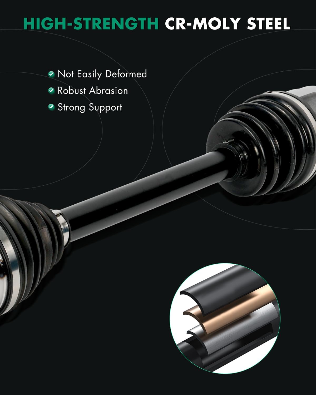 CV Axle Shaft Assembly Front Left Fit For Hyundai Tucson 1.6L 2016-2018 NCV37115, HY8333, 49500D3090 FWD