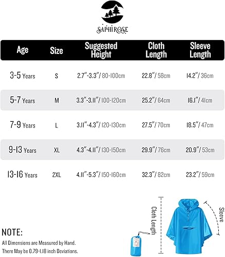 Miniatura 6 de Chaqueta ligera de poncho de lluvia para niños, impermeable, abrigo impermeable
