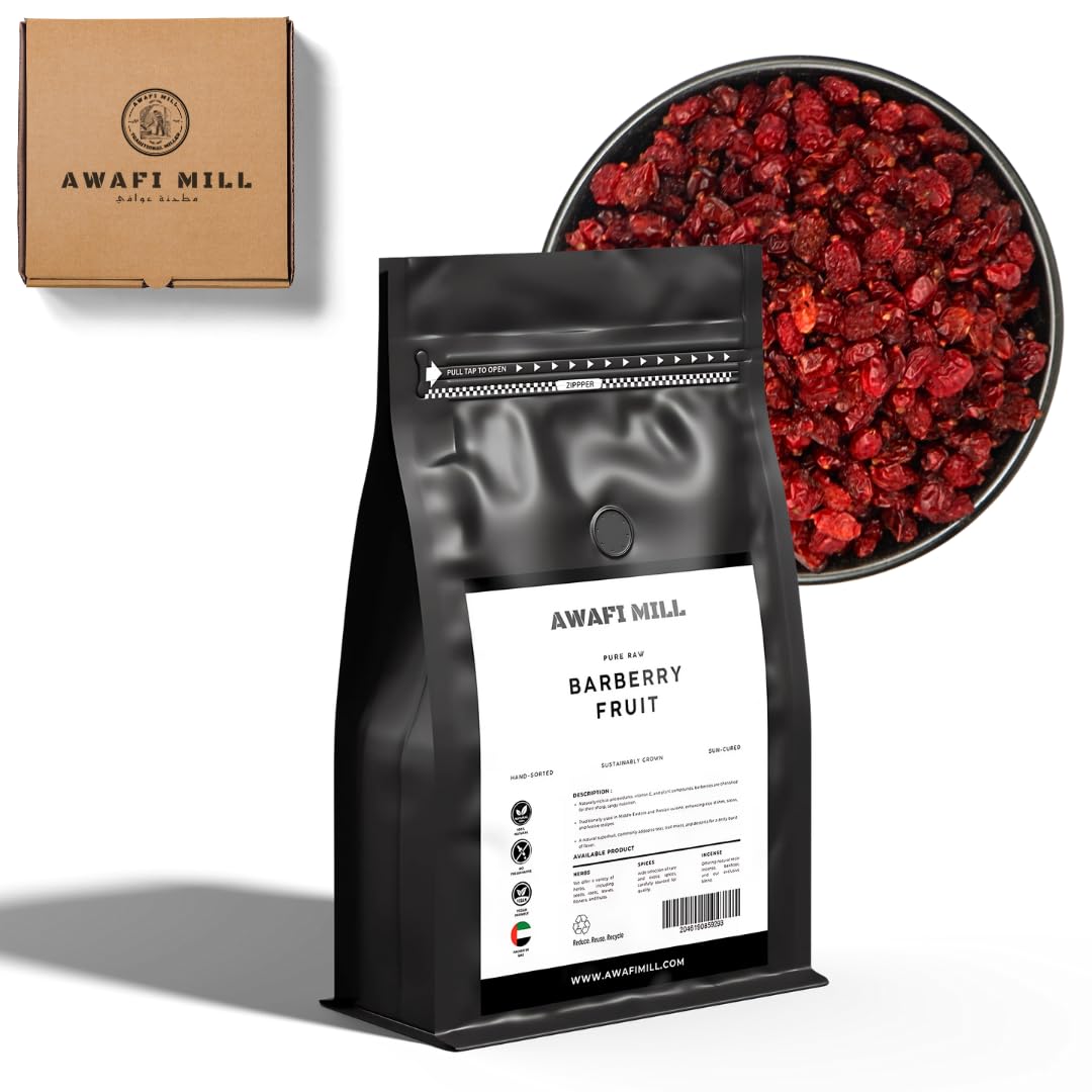 Barberries (Zereshk) - 100% Fresh And Natural | Hand Sorted Fresh Picks | Premium Quality Berries - 500 g | 17.6 Oz