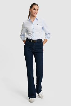 U.S. Polo Assn. Kadın Açık Mavi Gömlek Basic 50324791-VR003