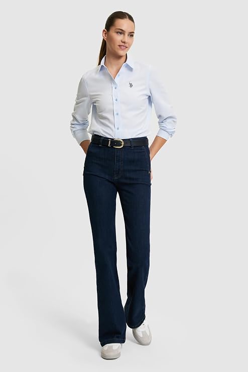 U.S. Polo Assn. Kadın Açık Mavi Gömlek Basic 50324791-VR003
