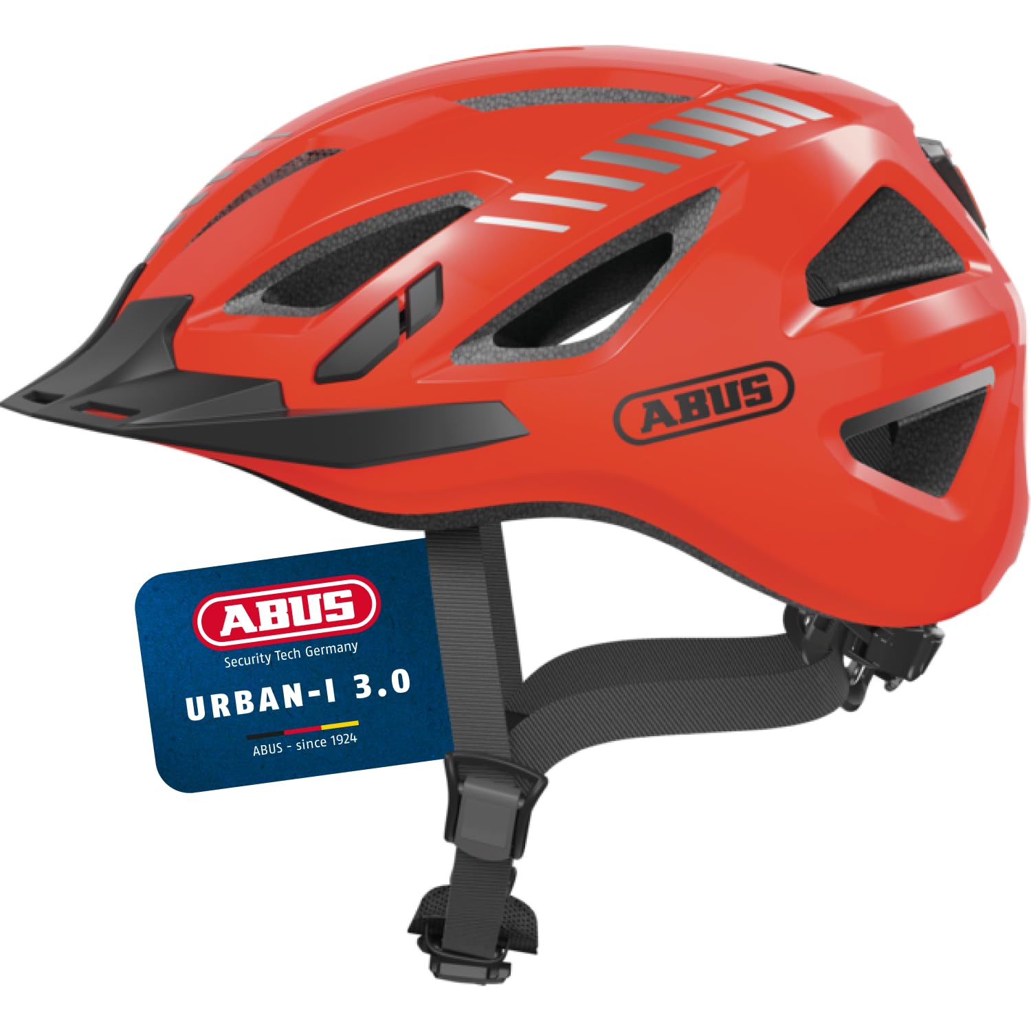 ABUS Urban-I 3.0 city helmet - bike helmet with rear light, peak and magnetic fastener - for men and women — image 1