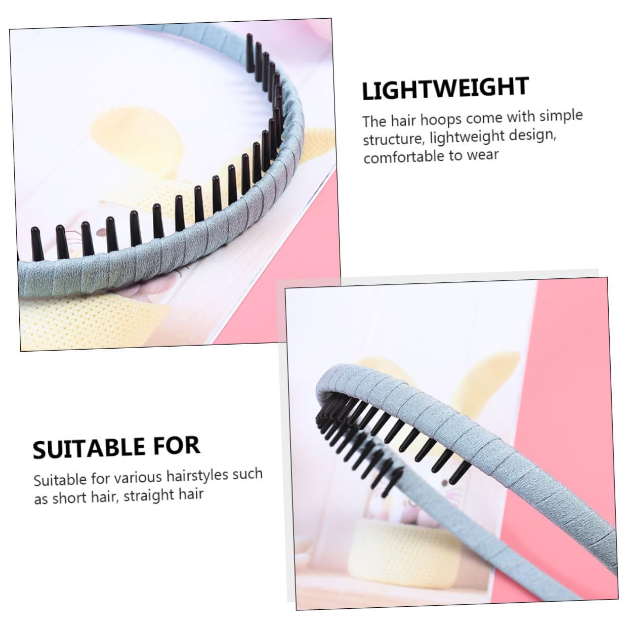 FRCOLOR Pz fascia per fascia per trucco spa Cerchi per per uso domestico hair clip hair pin cerchietti per in tessuto squisiti cerchi per plastica