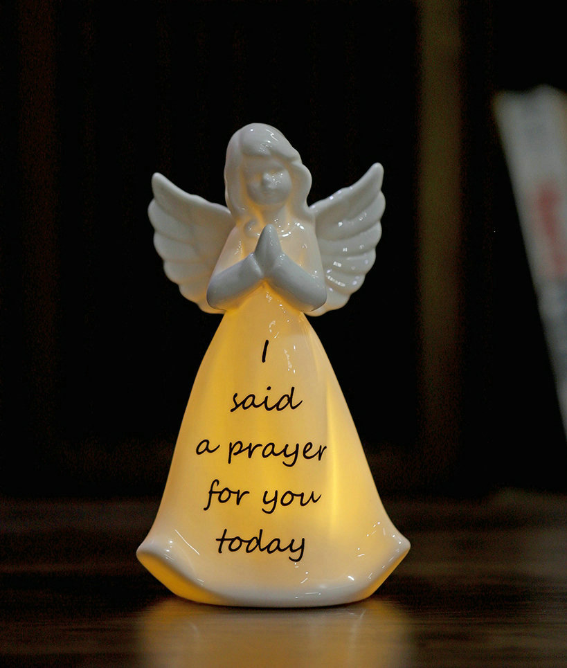 Amazon.com: ADAVAS.Y&G Ceramic Angel Night Light A Prayer Angel