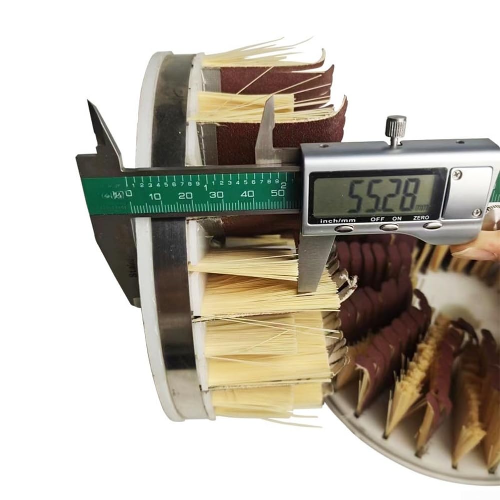 Disco de pulido de 180 mm, grano 240, 200 mm, sisal de grano 320 para moler para acabado de superficies de carpintería de metal (200 mm, 320 grut)