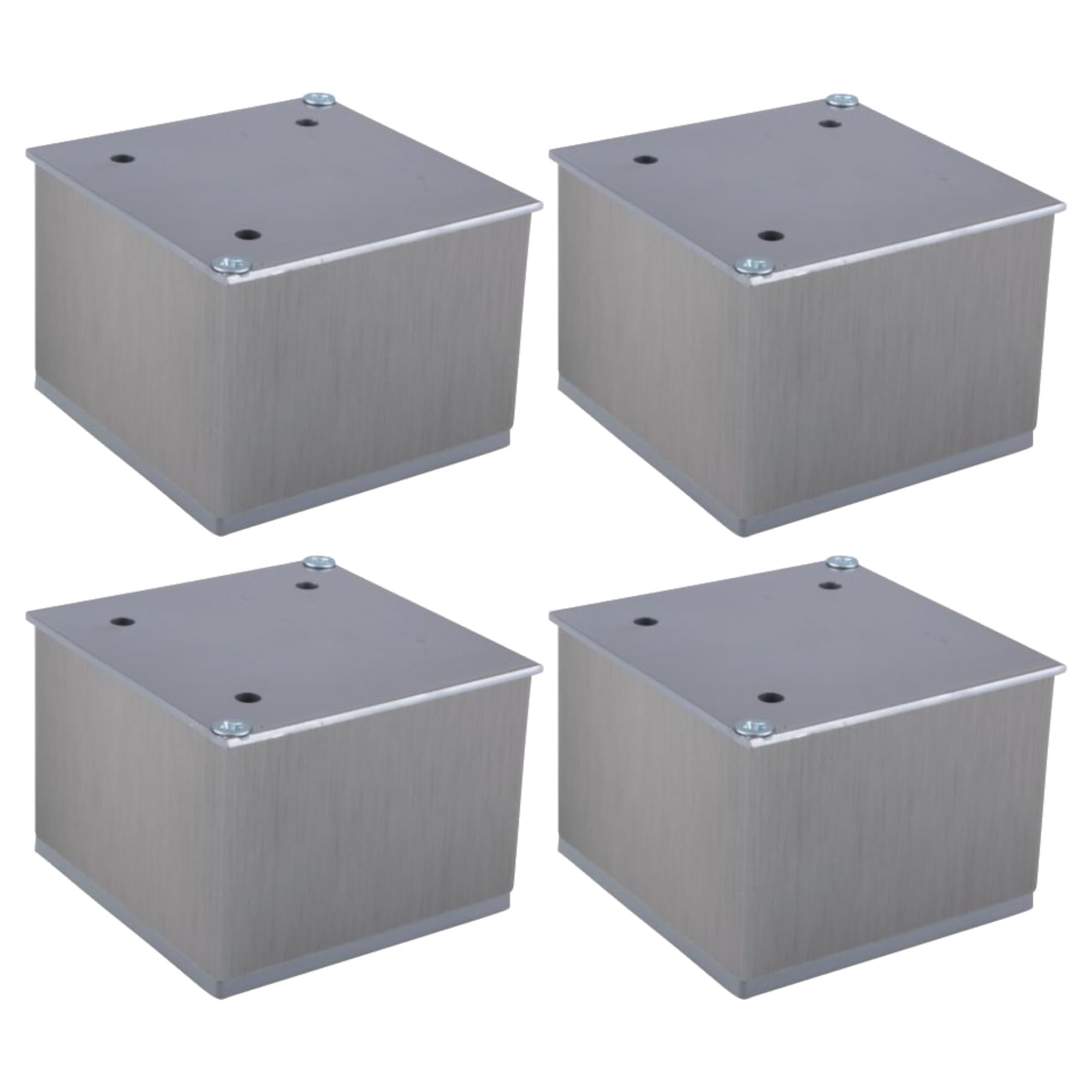 Pied de meuble aluminium 80x80 support universel pour canape armoire cuisine