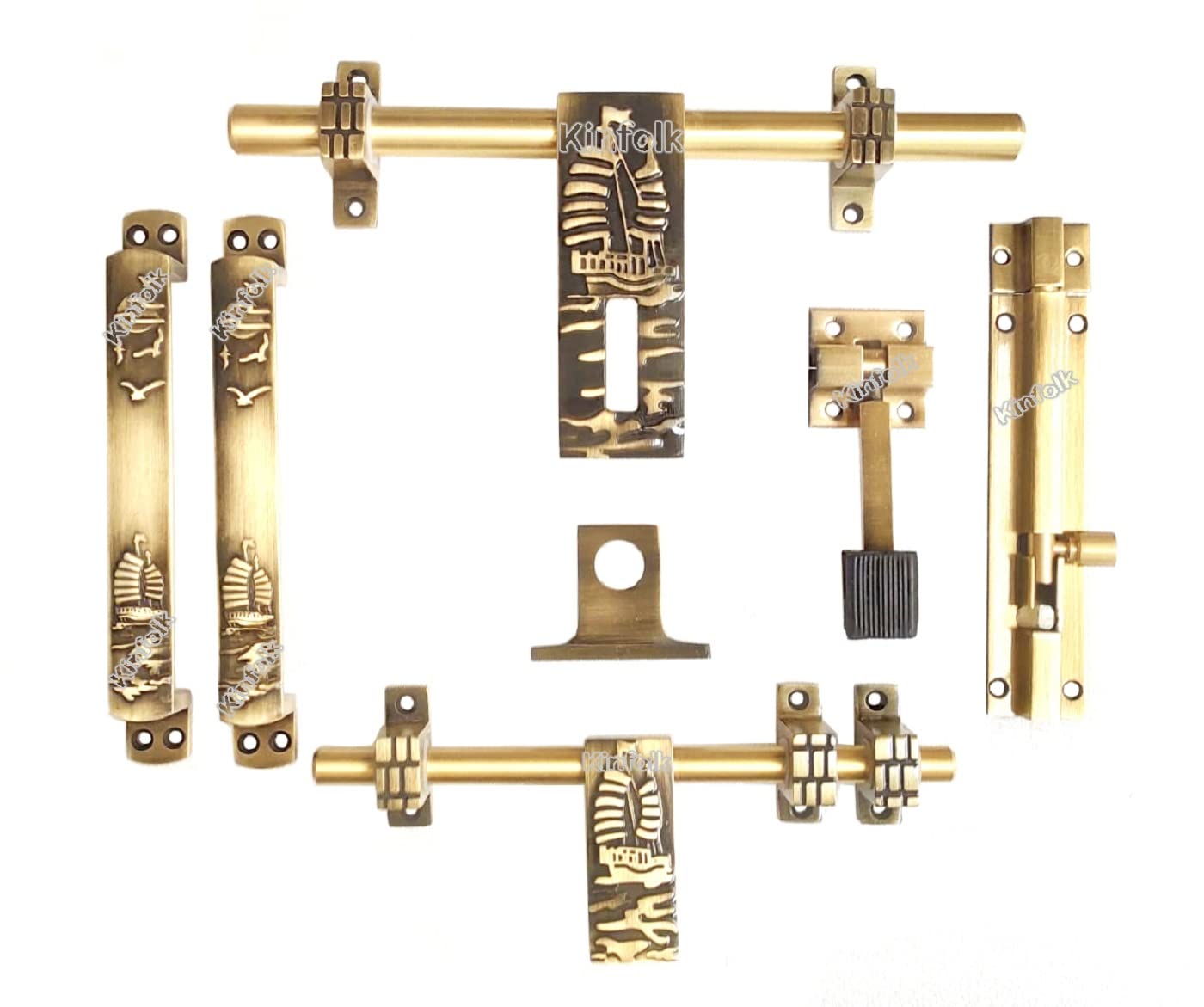 See full amazon price history chart for Kinfolk 134 Single Antique Door kit Set, Door Fitting Set, Door Accessories (10"-1 Aldrop, 8"-1 Latch, 2 Handles, 1 Tower Bolt and 1 Door Stopper, Finish : Antique Brass) Kinfolk 134 Single Antique Door kit Set, Door Fitting Set, Door Accessories (10"-1 Aldrop, 8"-1 Latch, 2 Handles, 1 Tower Bolt and 1 Door Stopper, Finish : Antique Brass) (B0C65V9QSX) Amazon Price History, Amazon Price Tracker