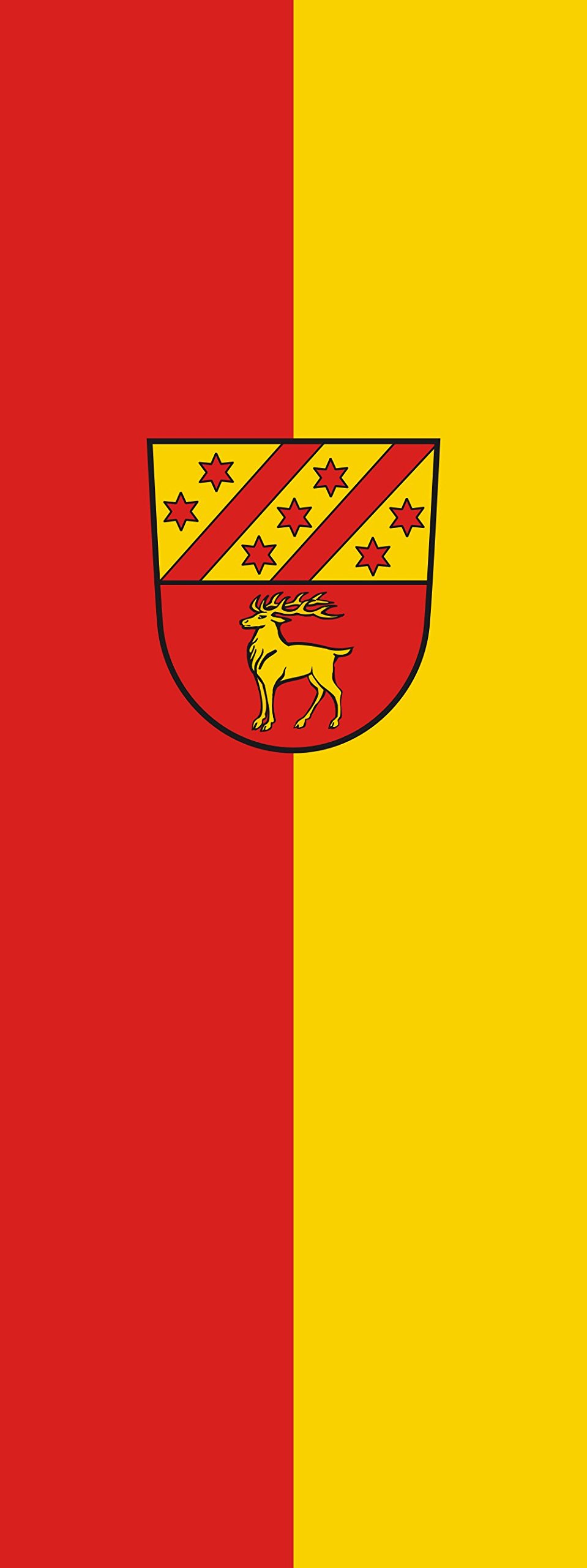 Drapeau Bingen drapeau portrait pavillon géant vertical de 400x150 cm