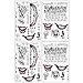 4 Sheets The Joker Temporary Tattoos from Suicide Squad,Tattoo Sticker Perfect for Halloween,Cosplay, Costumes and Party Accessories