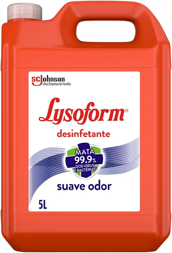 Lysoform Suave Odor, Desinfetante Líquido, Limpeza Casa, 5L