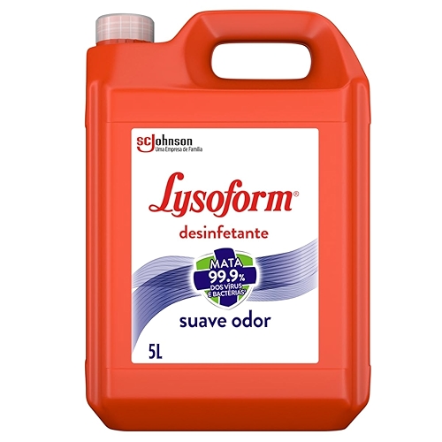 Lysoform Suave Odor, Desinfetante Líquido, Limpeza Casa, 5L