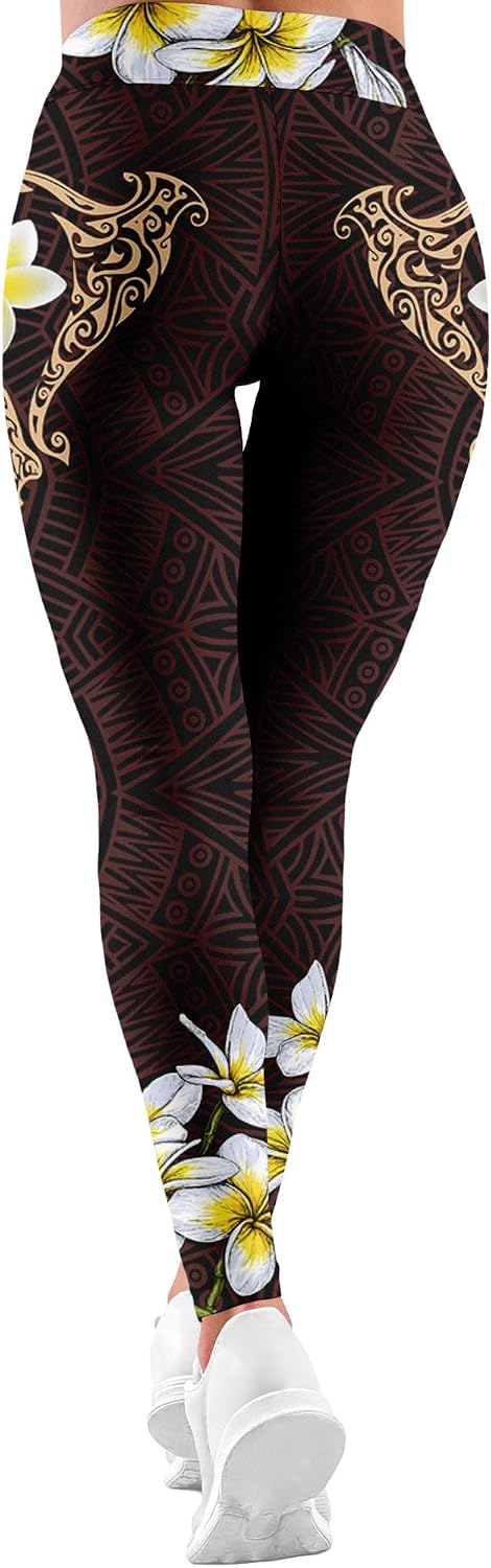 HIVICHI Printed Leggings for Women Pattern Graphic Colorful Cute Crazy High Waisted Workout Running Gym Exercise Yoga Pants
