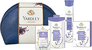 Yardley London English Lavender Range Gift Kit with Free Pouch, 518 ml (Pack Includes Compact Perfume, Deo, Soap, Talc)-picture-36