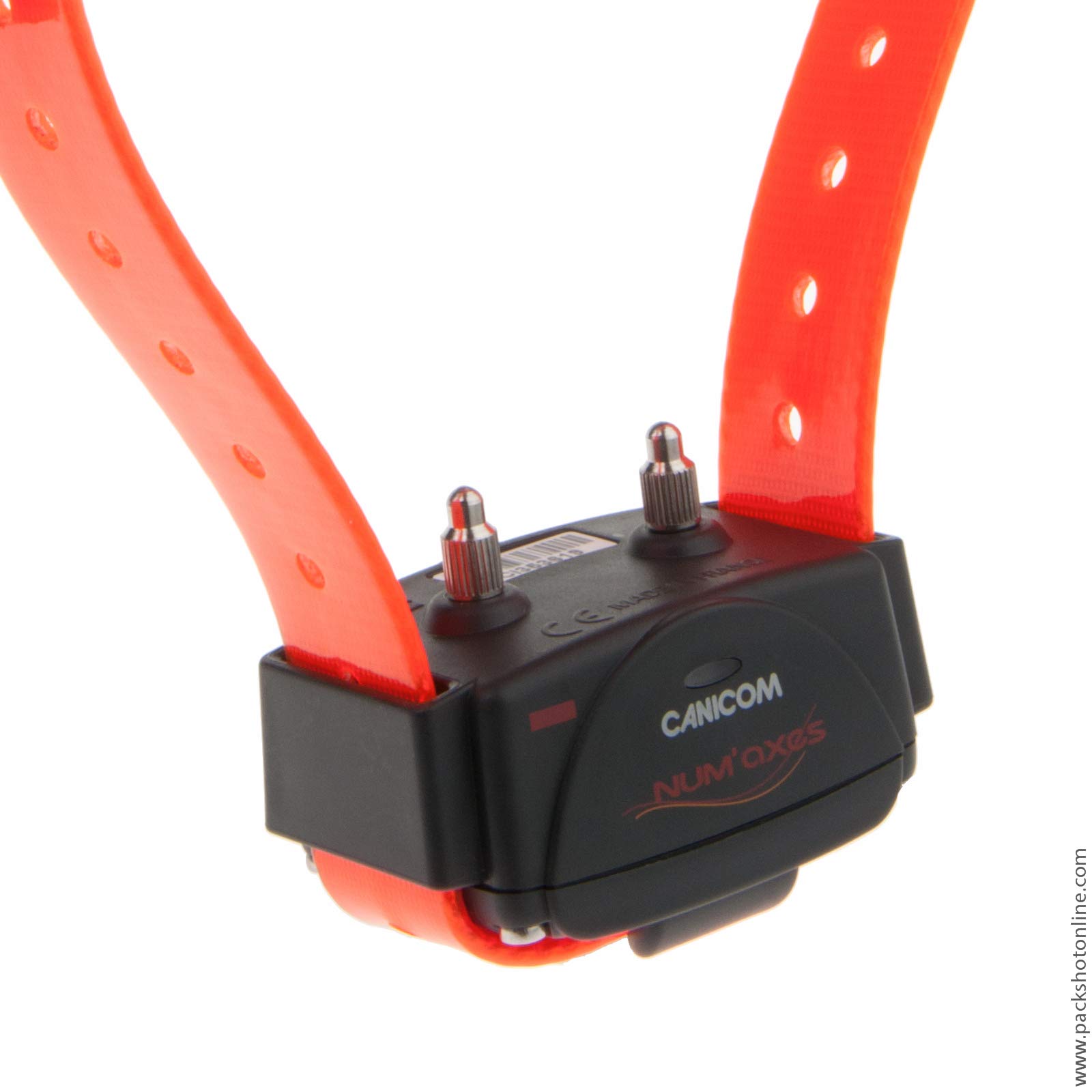 Collier Seul/SUPPLEMENTAIRE CANICOM avec Sangle Orange Fluo - Dressage pour Chien