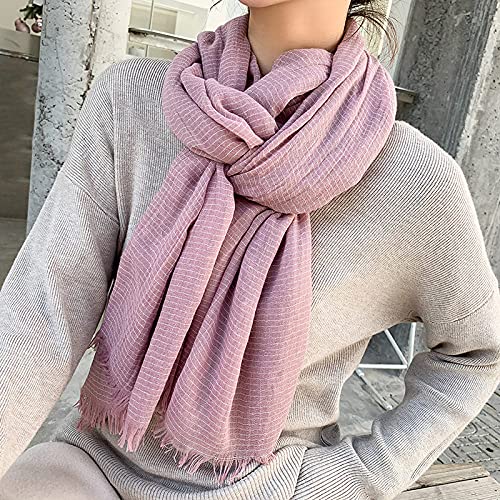 Goyoma Pashmina Schal Damen | 198x71 Cm | Seidig Weich | Mit Quasten | Vielseitig Tragbar