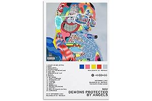 NAV: Demons Protected By Angels Album Cover Canvas Poster Print, Stylish Wall...