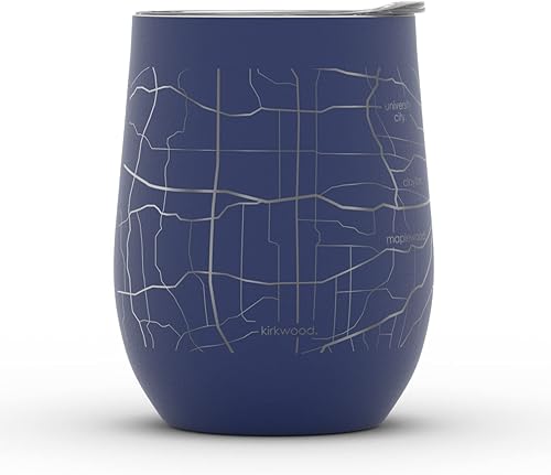 Vista 526 de Well Told Lexington Kentucky Map - Vaso de vino aislado con grabado de mapa de Kentucky, taza de acero inoxidable grabada (12 onzas, verde domingo)