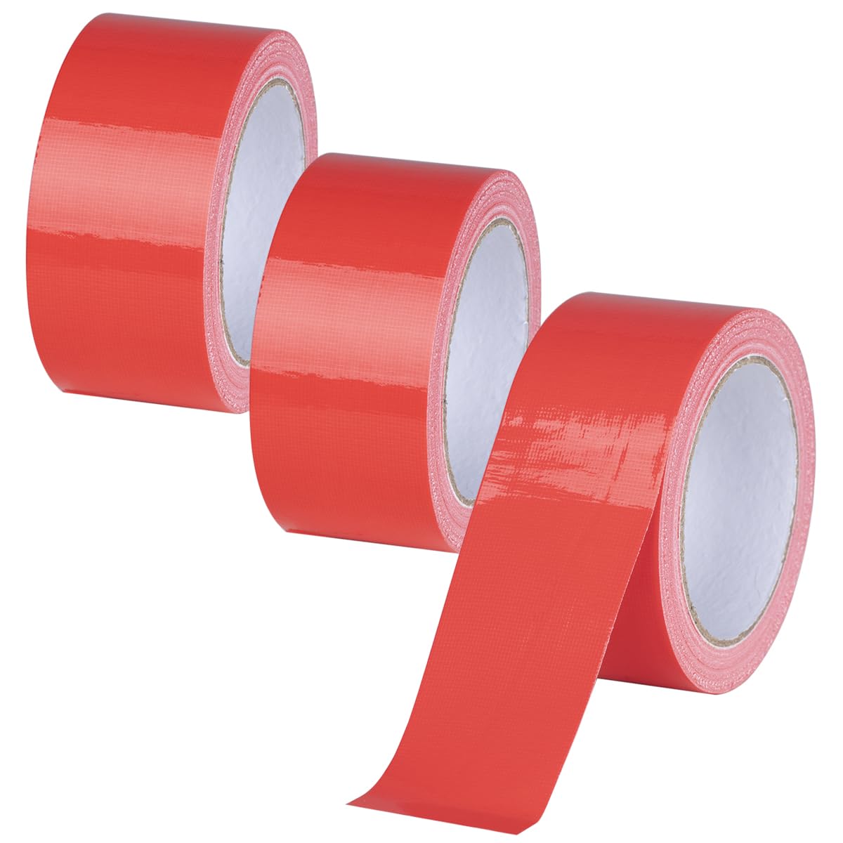 XUXU 3 Pack Duct Tape Heavy Duty Waterproof Red Duct Tape, Strong