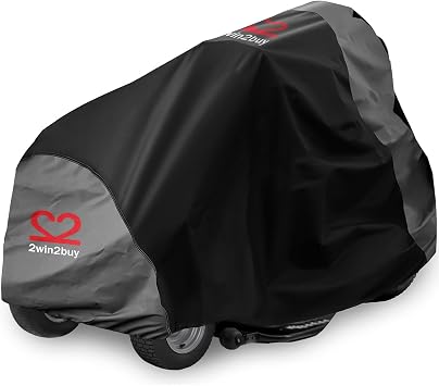 Riding Lawn Mower Cover 600D Lawnmower Covers Waterproof, up to 54" Decks