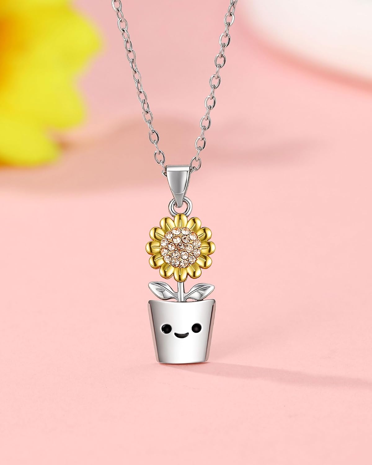 Mom You Are My Sunshine - Sunflower Necklace for Mom Christmas Birthday Mothers Day Gifts - Image 7