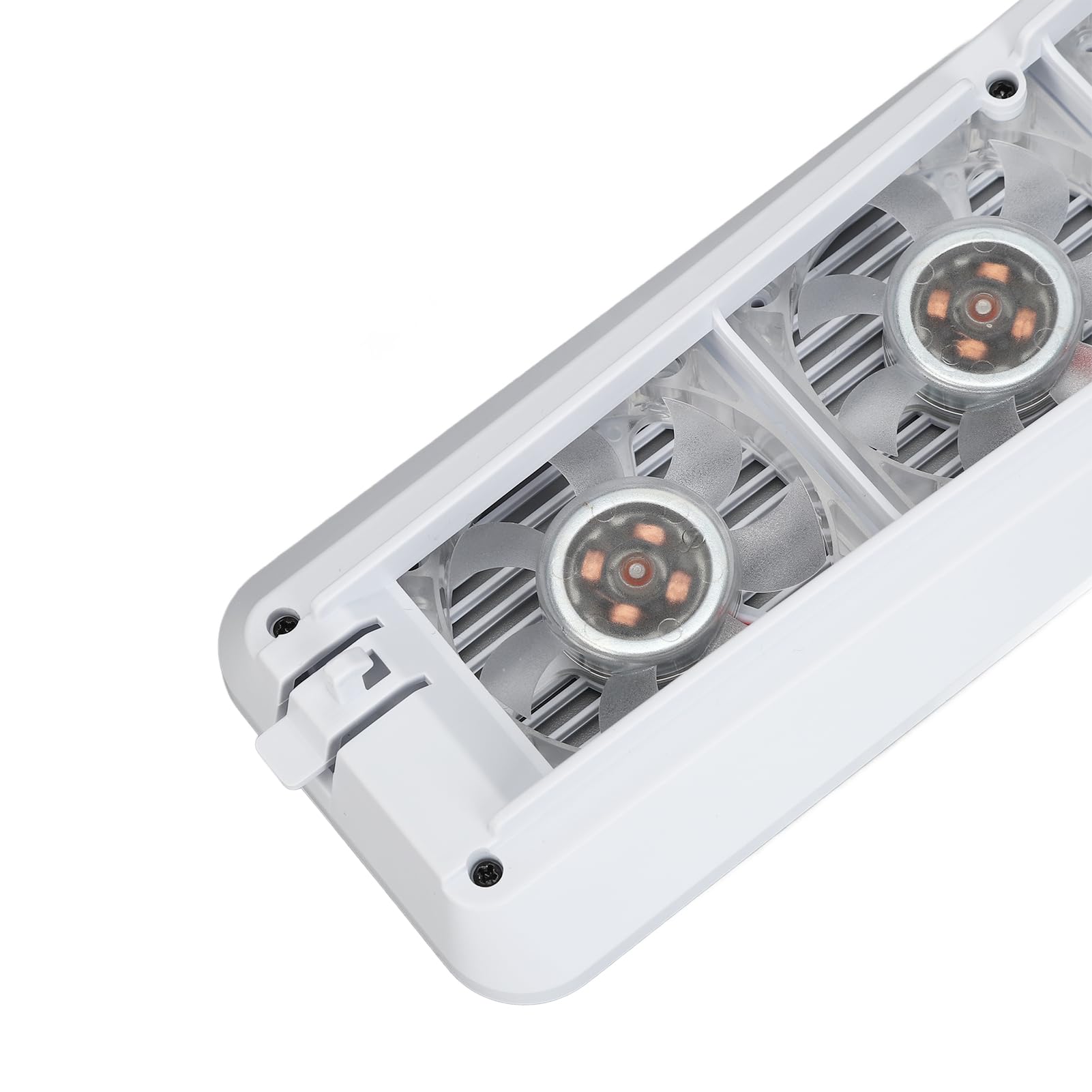 Ventola di Raffreddamento Console per PS5, Ventola Silenziosa per PS5 Aggiornata con 3 Ventole e HUB USB Extra, Effetto Lampada Blu, per Console di Gioco PS5 (WHITE)