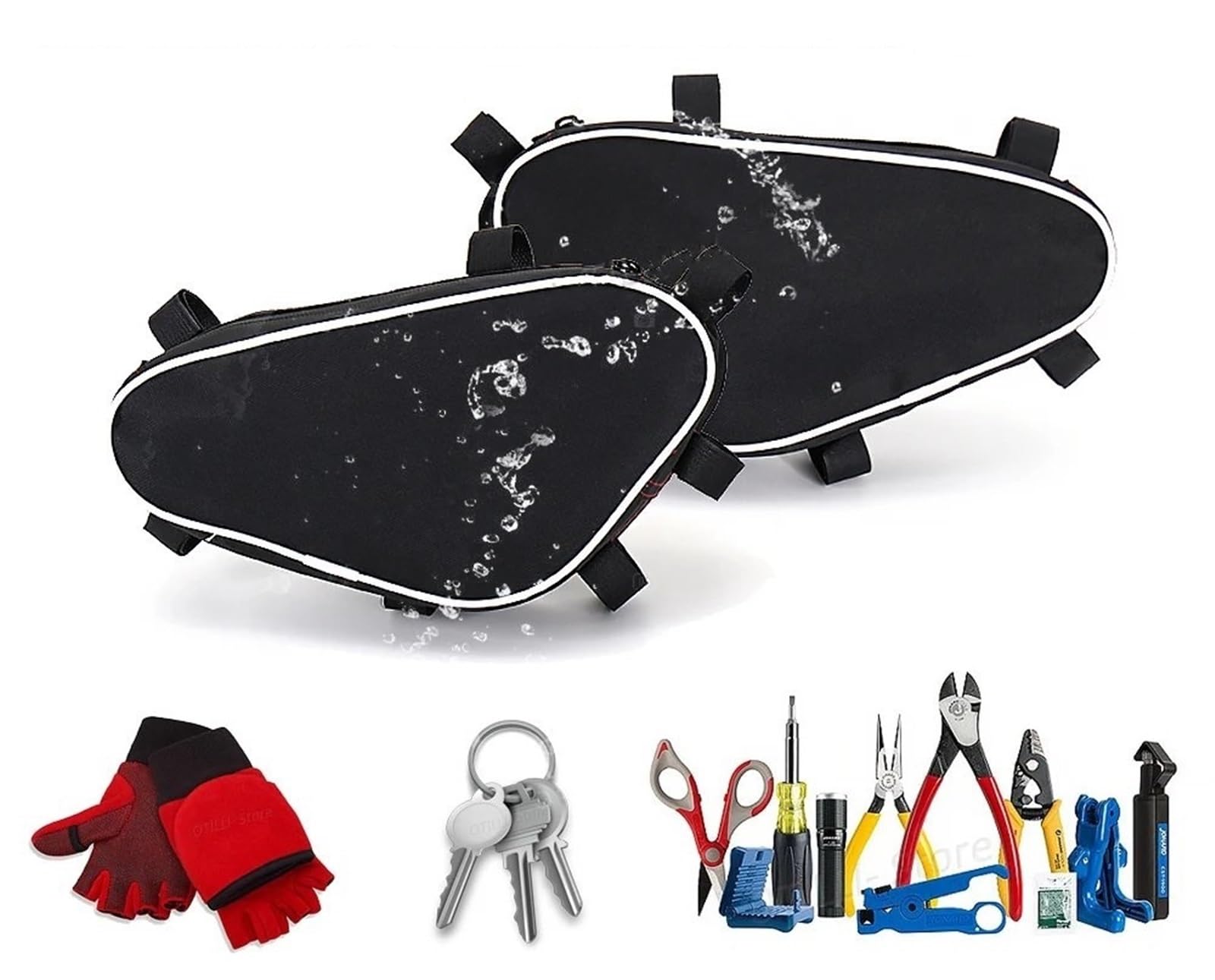 Moto Porte Bagage Sacoche Pour Varadero XL1000 2007-2013 Cadre De Moto Pare-Chocs Sac Étanche Outil De Réparation De Pare-Chocs Sac De Placement Moto Sac