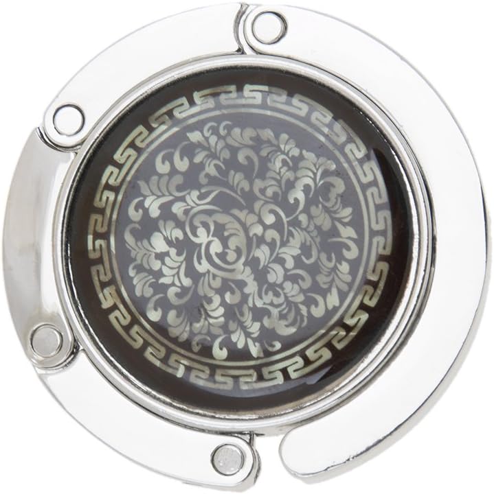 Round Table Vintage Flowers Foldable Purse Bag Hanger Handbag Hook Holder