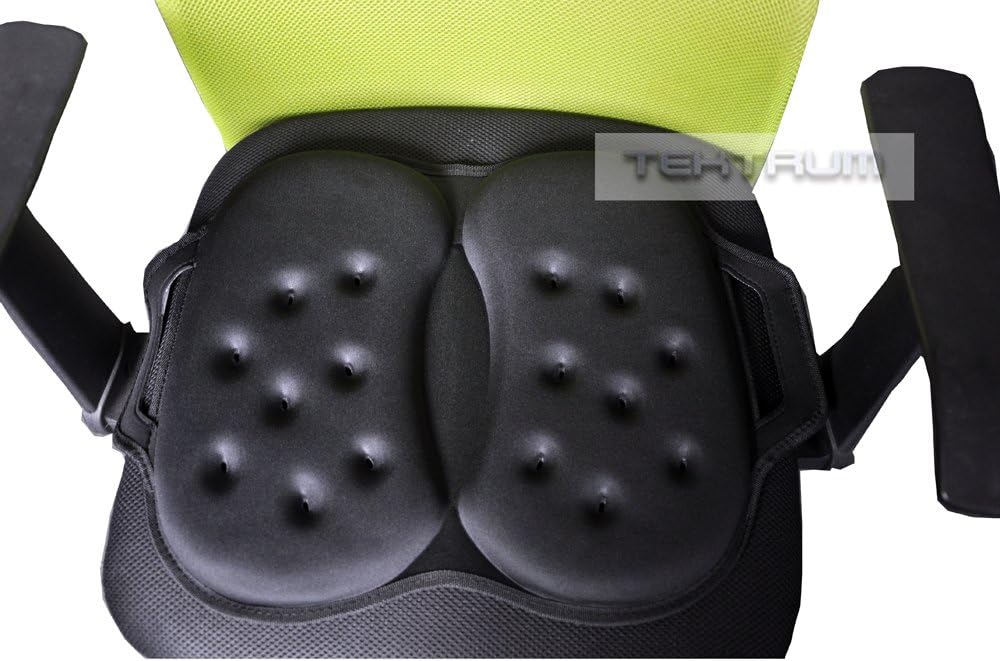 Tektrum Portable Foldable Cool Gel Orthopedic Seat Cushion with Handle for Travel, Airplane, Car, Home, Office, Chairs, - Relief for Tailbone, Sciatica, Back Pain, Prostate, Postnatal (TD-GS1205-BLK)