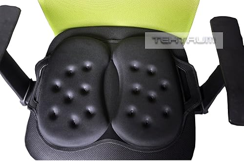 Miniatura 3 de Tektrum Cojín ortopédico portátil plegable de gel frío con asa para viajes, avión, automóvil, hogar, oficina, sillas, alivio para coxis, ciática,