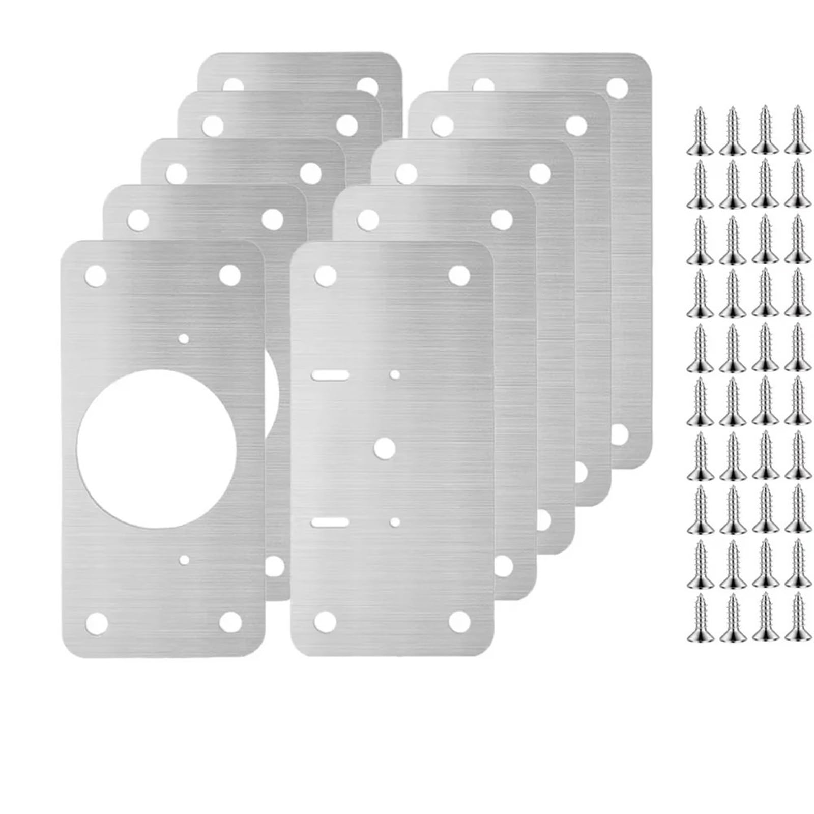 Piastra di riparazione cerniera 40Pairs piastra di montaggio in acciaio inox