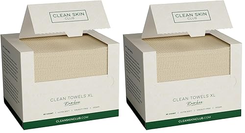 Miniatura 10 de Clean Skin Club Bamboo Viscose Clean Towels XL 100% USDA Toalla facial a base de biológicas USDA, toalla facial desechable, toallitas secas