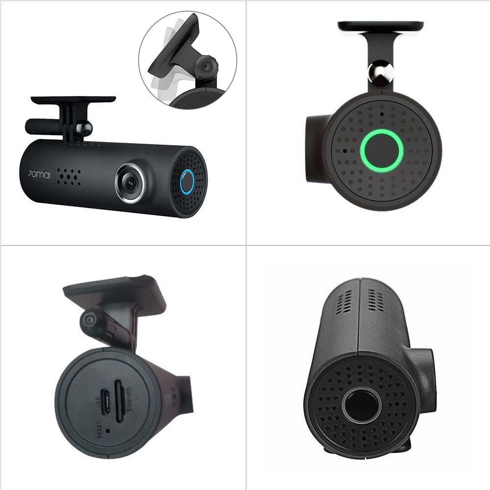 70mai Control de Voz inglés Coche Dash CAM, 1080p Full HD 130 Grados WiFi 128MB Flash Night Version G-Sensor cámara de Coche DVR con Registro de Bucle