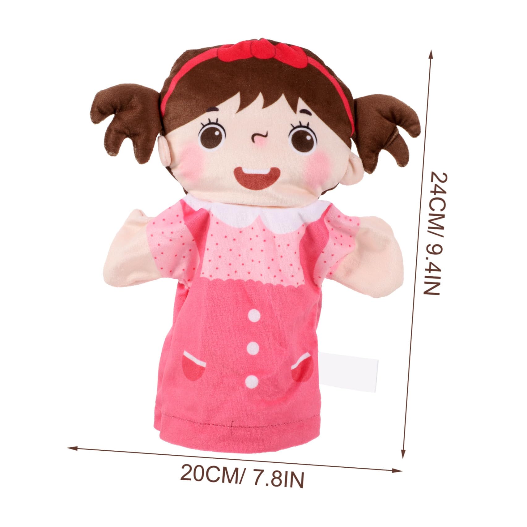 Marionnettes à Main Réalistes pour Enfants Alipis Set Garçon & Fille pour Contes