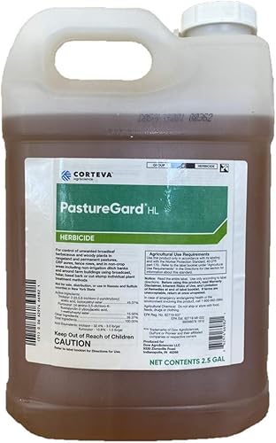 Herbicida 2.5 galones - Controla muchos árboles, cepillos y malas hierbas - Líquido verde - Herbicida de pasto