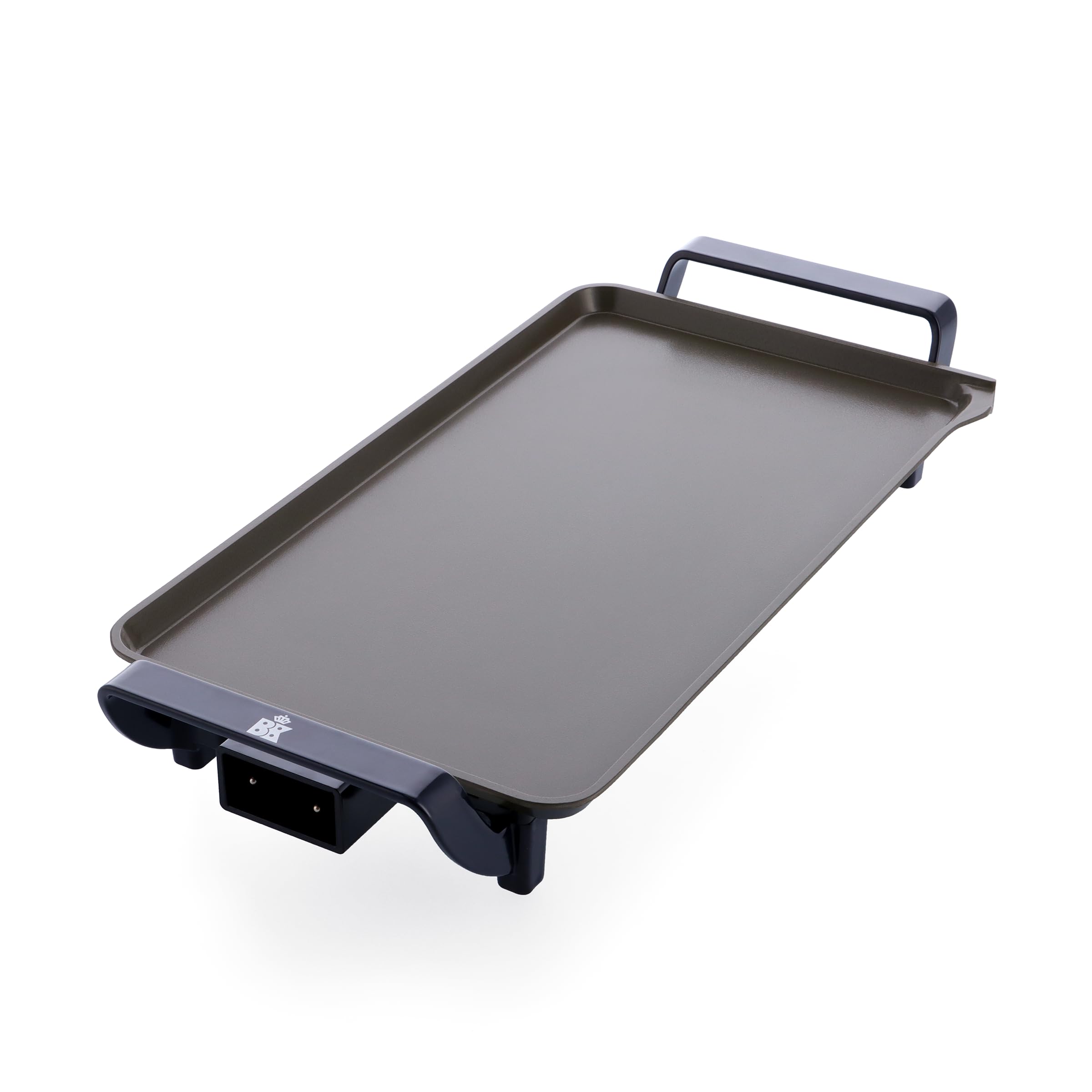 BK Connect Elektrische Teppanyaki Grillplatte 46 × 26 cm – PFAS-freie keramische Antihaftversiegelung, 2300 W, 5 Temperaturstufen, Fettablauf, Abnehmbares Netzkabel, Für bis zu 8 Personen