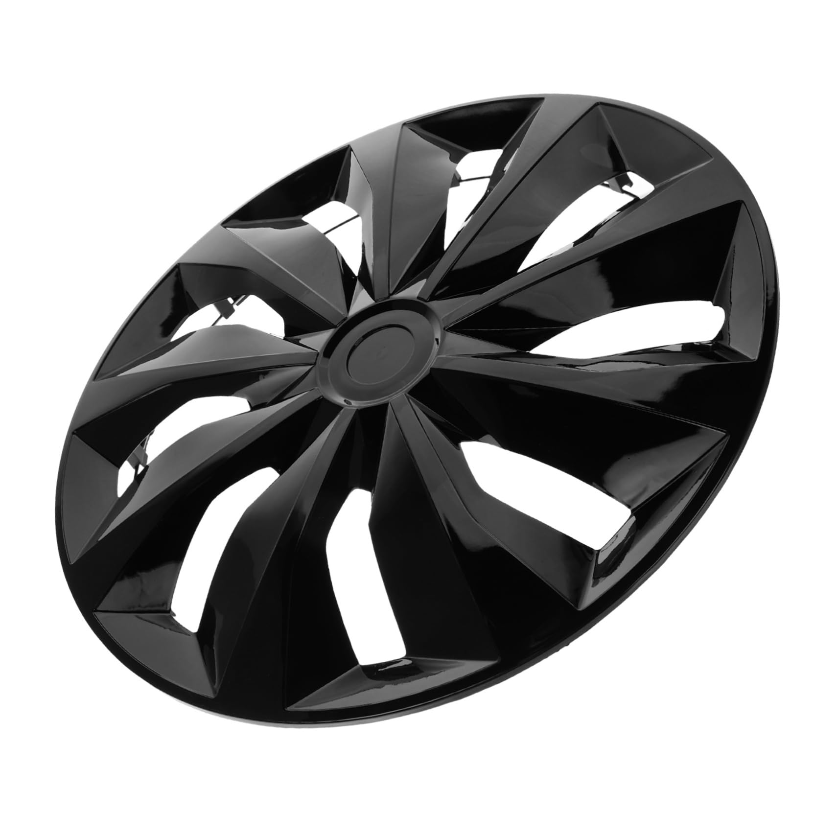 Didiseaon Copricerchi Nero Opaco per Ruote Auto da 15 Pollici in Pp, Coprimozzo Elegante e Resistente, Facile da Installare per Esterni Auto Stile Casuale