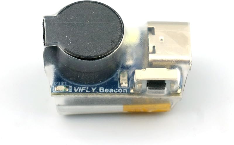 VIFLY Beacon Self-Powered Drone Buzzer Lost Alarm Tracker | For Aerial Photography Drones, FPV Drones, Airplanes, Loud alarm over 100dB, Compact and easy mounting
