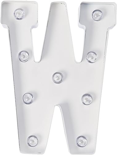 Vista 24 de Darice - Cartel de metal plateado con forma de letra Plata