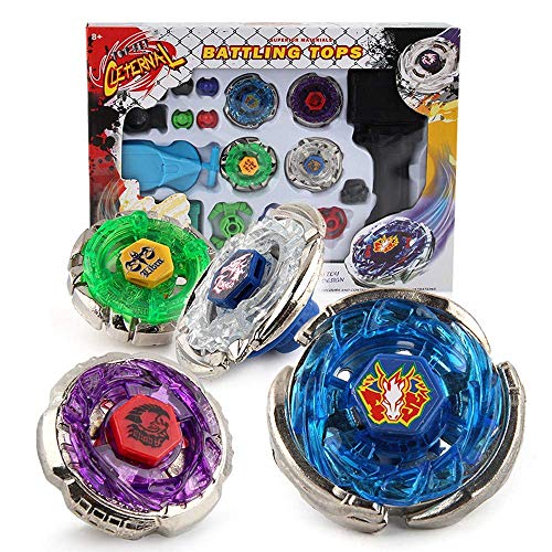 Ruolan Battling Tops (Lightning L-Drago/Storm Pegasus/Earth Eagle/Flame Libra ) Spinning Top Launcher Toys Metal Master Storm Pegasus Tops Toys Gift for Boys